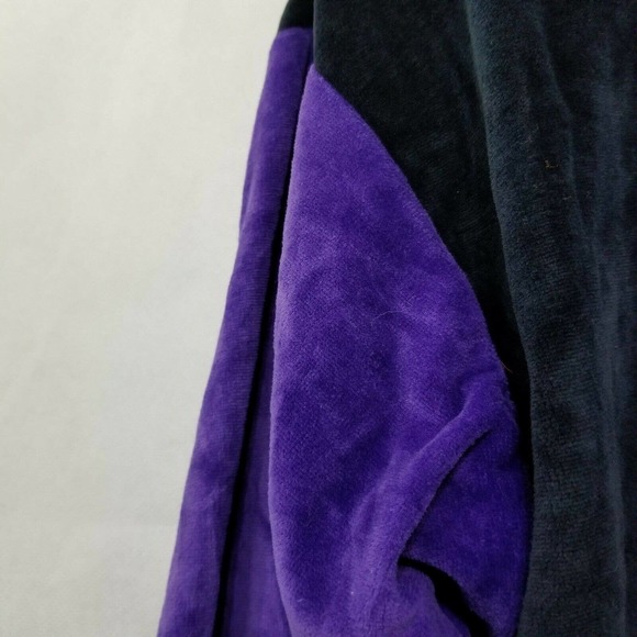 Vintage 80'S Retro Velour Color Block Sweater Sweatshirt Marissa Jamesway M NOS - Picture 3 of 12